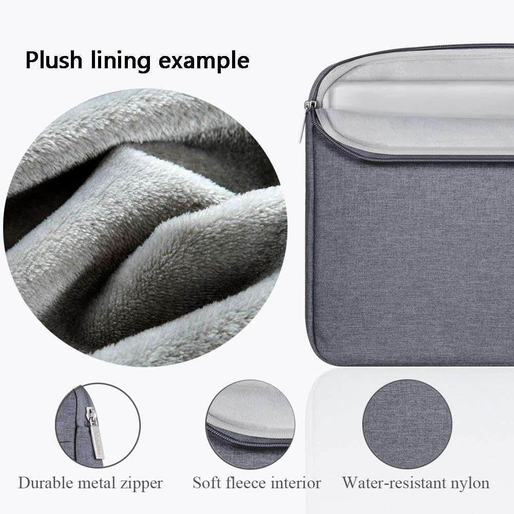 Sleek & Stylish Slim Laptop Sleeve for 11-12 Inch Devices - Perfect Fit for MacBook Air, Surface Pro, HP, Acer, Asus, & Samsung Chromebook - Grey