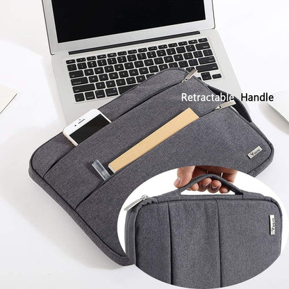 Sleek & Stylish Slim Laptop Sleeve for 11-12 Inch Devices - Perfect Fit for MacBook Air, Surface Pro, HP, Acer, Asus, & Samsung Chromebook - Grey
